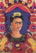 Self-Portrait the Frame Frida Kahlo